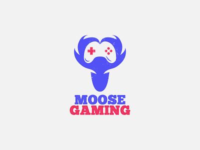Moose Gaming II animal logo design brand brand identity logo branding design gaming logo identity illustration illustration logo logo logodesign logotype minimal modern moose playfull logo simple simple logo ui vector