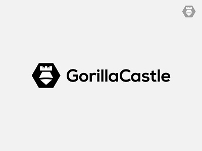 Gorilla Castle animal brand branding castle castle logo design gorilla gorilla logo illustration logo logodesign logotype minimal minimalist modern monkey monkey logo simple ui vector