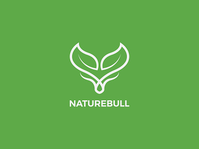 Naturebull logo animal logo brand branding bull bull logo design illustration leaf logo logo logo animal logo design logodesign logomark logotype minimal nature nature logo simple logo ui vector