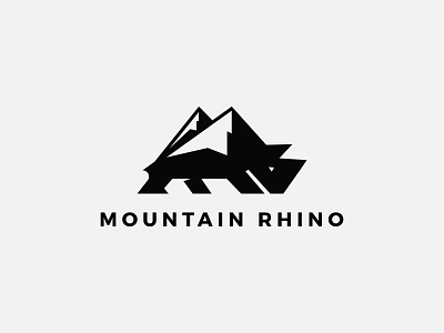 Mountain Rhino adventure animal animal design brand branding design illustration logo logo design logodesign logotype minimal minimalist mountain mountain logo rhino sport branding sport logo vector wild logo