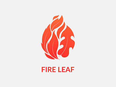 Fire Leaf Logo brand identity brand mark branding fire fire leaf fire mark fitness flame gradient identity leaf leaf mark logo logo design logo mark mark nature