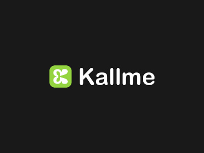 Kallme Logo Design brand branding iconic letter letter k logo design logo mark mark mark logo phone phone icon phone logo simple technology typography