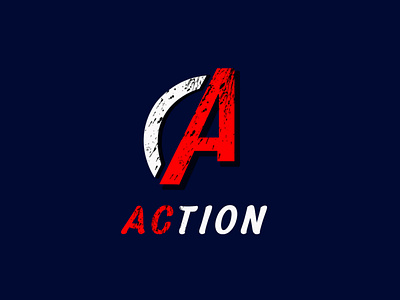 Action branding design illustration logo minimal photoshop typography website