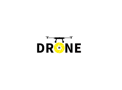 drone logo branding design illustration logo minimal typography vector