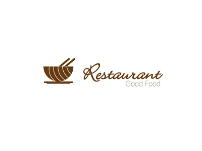 Restaurant good food branding design designer freelancer illustration logo minimal photoshop typography vector