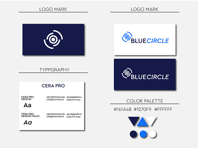 Blue Circle Brand Identity designer freelance freelancer icon illustration logo maker logo mark logodesign logotype minimal photoshop typography vector