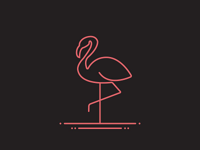 Flamingo branding design designer freelance freelancer icon illustration minimal photoshop typography