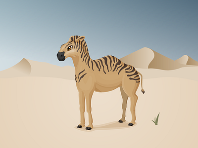 Cabra (Camel + Zebra) animal camel character desert game illustration zebra