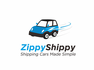Zippy Shippy automotive blue car logo design gaming illustrations logistics logo sport logo transport truck wolf