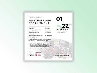 Timelines Open Recruitment open recruitment require oprec