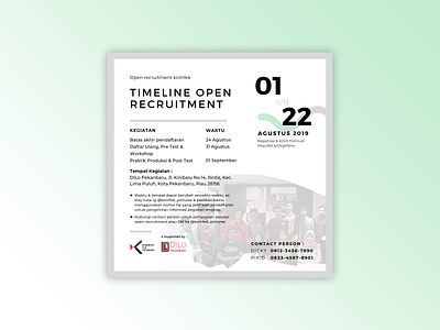 Timelines Open Recruitment