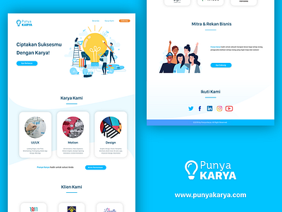 Punya Karya Landing Page agency website landing page design landingpage webdesign website website design