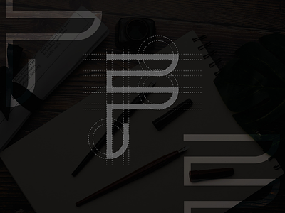 F Logo Process business company f grid icon line logo process simple