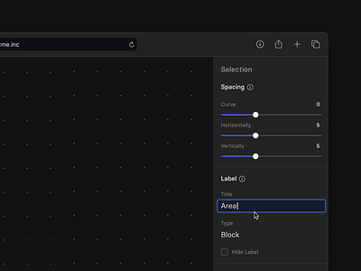 Editor Exploration app clean dark mode design editor input minimal product design sidebar tool ui ui kit user interface ux