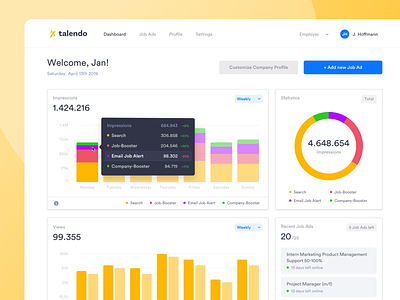 Recruiter App – Dashboard