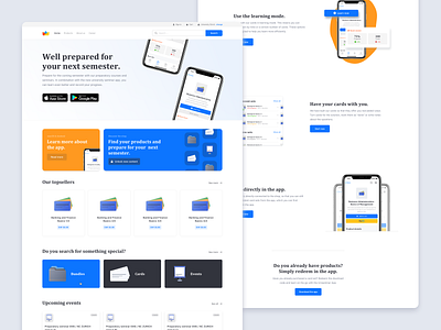 Study preparation website app card dashboard features fintech illustration landingpage product design shop ui user interface user interface design ux website website design