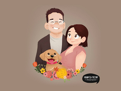 Wedding Illustration #1 animation character animation character design character designer character designs design digital art illustration illustration design vector