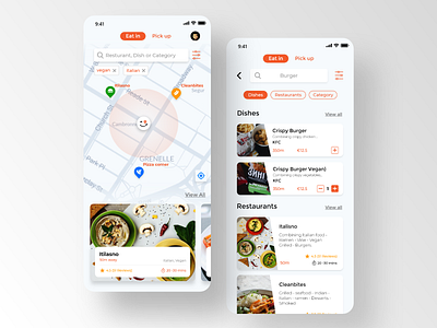 food restaurant app paytoeat delivery food food app design food app ui food apps redesign restaurant search food