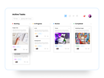 Project management saas web app