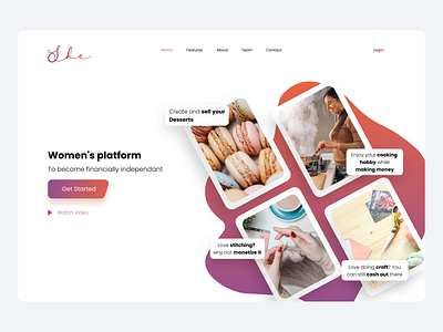 Women marketplace design ui concept ecommerce landing marketplace money online sell sellers shop shopping cart startup ui ux website work