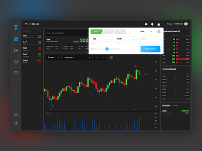 Trading investing stocks ui concept app design charts dashboard data finance fintech investment ivest portfolio product design stock stocks trade trading