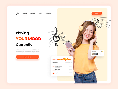 Music Player Landing Page