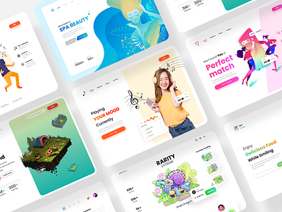 Best Designs 2021 landing page best shot design dribbble review header header exploration home page interface landing landing page website design year year review