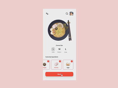 Japan Food Mobile App Animation animation clean cuisine delivery food food app interface japan japan food japanese food mobile app ui ui design