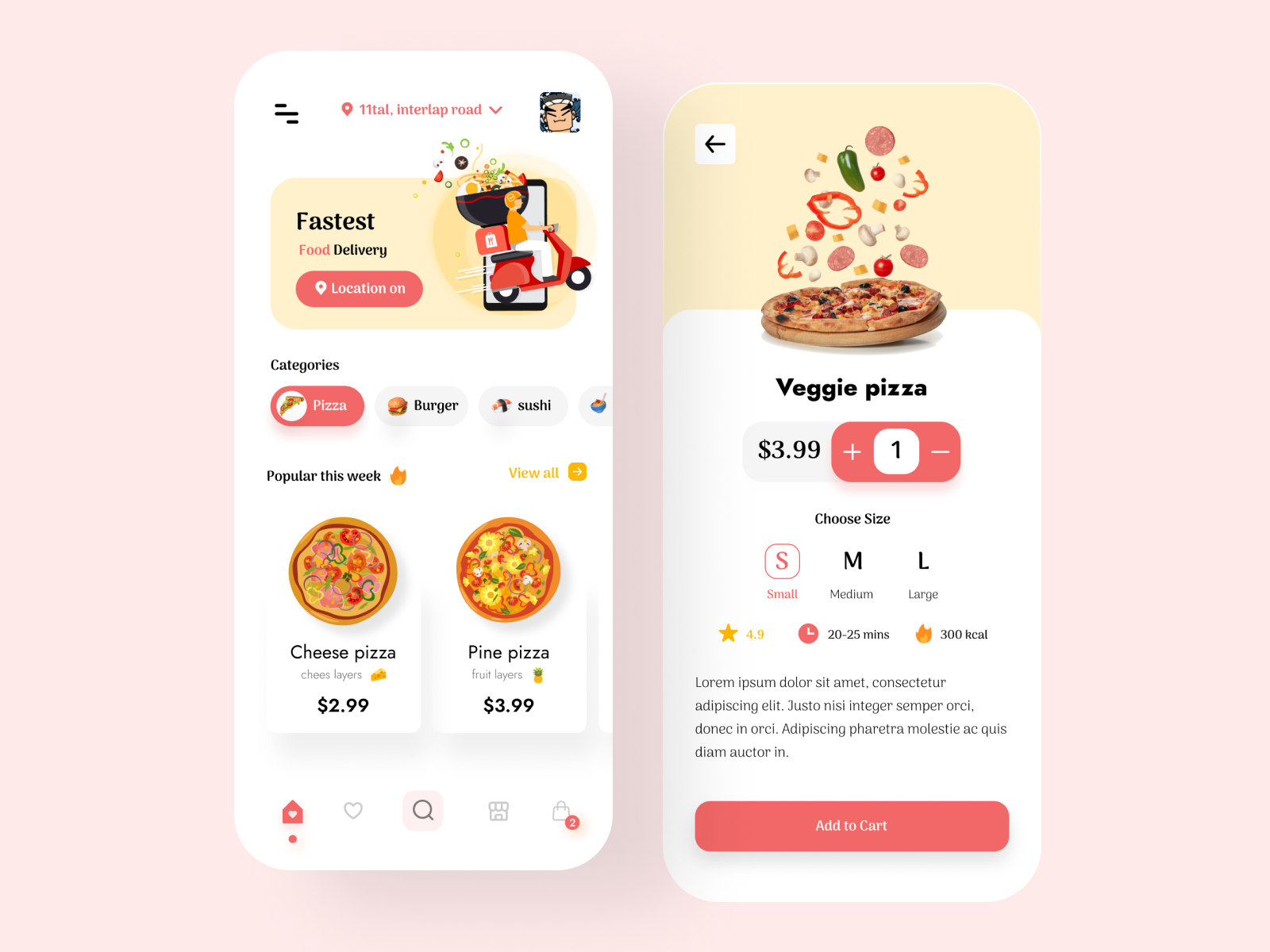 Food Delivery Mobile App by lazy kar for LazyInterface UI UX Team on ...