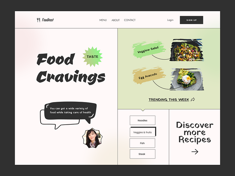 Food Landing Page designs, themes, templates and downloadable graphic ...