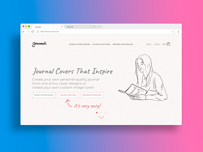 journal web landing page