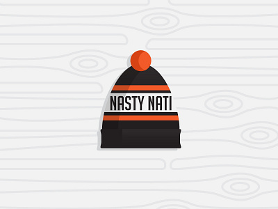 Nasty Nati cincinnati clothing design dey fashion hat icon illustration illustrator orange simple who