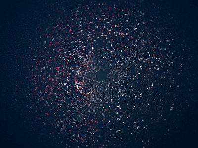 Universe circles complex details illustrator particles red