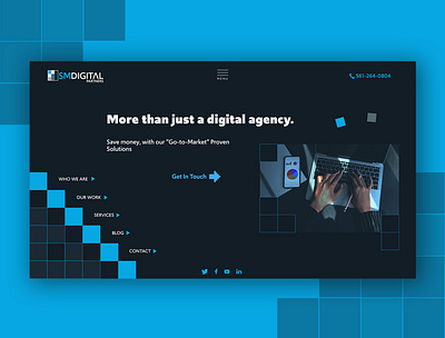 Digital Agency Landing Page adobe illustrator adobe photoshop adobe xd design landingpage