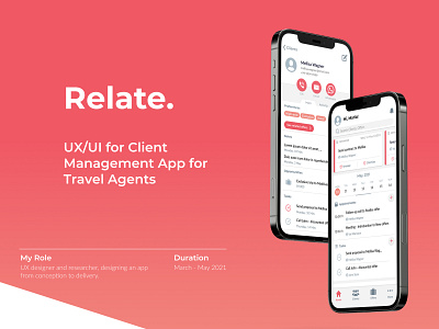 UX/UI Case Study for Client Management App app design figma mobile ui userexperience ux