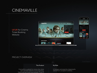UX/UI Case Study for Cinema Ticket Booking Website adobe photoshop adobe xd design responsive ui userexperience ux web