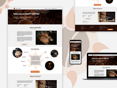 Craft Coffee adobe illustrator adobe photoshop design logo ui web