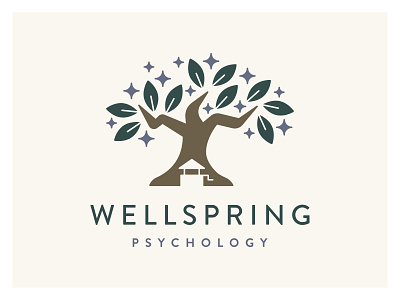 Wellspring Psychology branding design graphic design logo