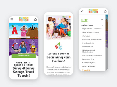 HeidiSongs - Mobile design ecommerce graphic design mobile responsive shopify ui ux web design website