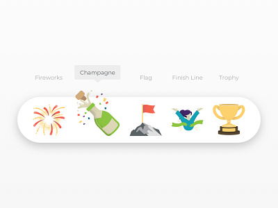 SupplyShift - Emojis champagne emoji emojis fireworks flag icons illustration trophy vector