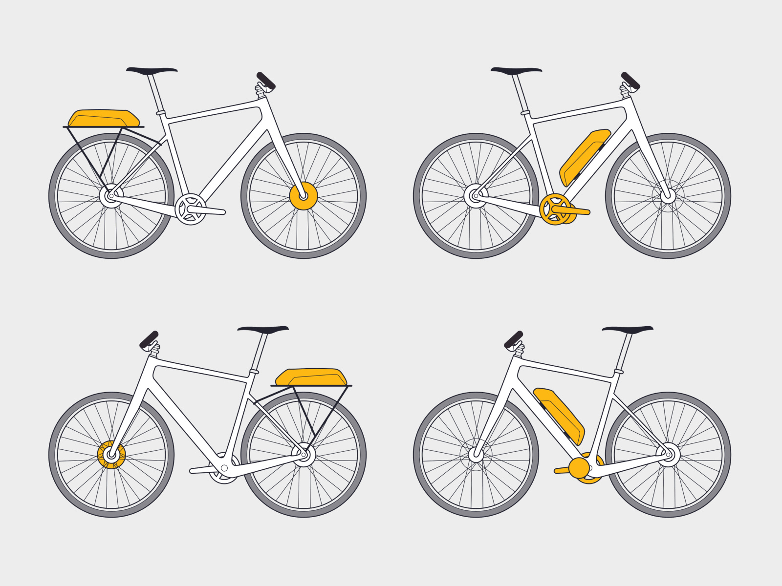 Ebike Essentials - Icons & Illustrations by Sleepless Media on Dribbble
