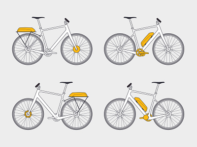 Ebike Essentials - Icons & Illustrations bikes ebike icon icon set icons illustration tools vector