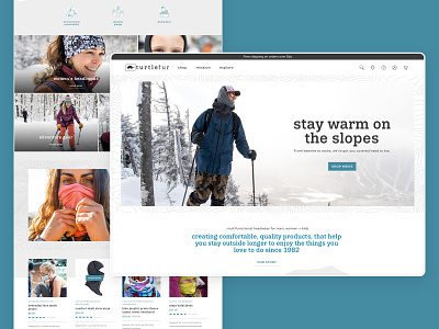 Turtle Fur - Website adventure apparel ecommerce outdoors shopify web design web development website
