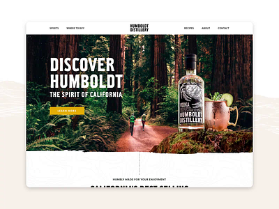 Humboldt Distillery - Website distillery rum spirits vodka web design website wordpress