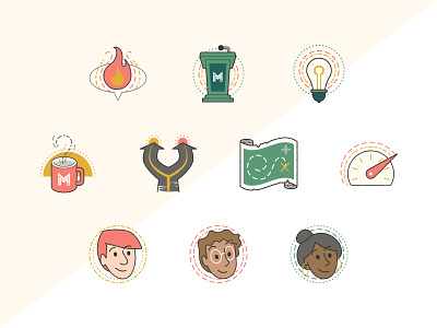 MOPsCON 2022 - Icons event icon illustration illustrator marketing