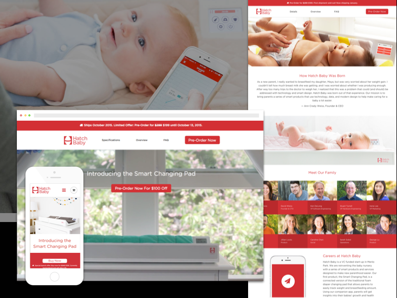 Hatch Baby Shopify  Design + Development by Sleepless Media on