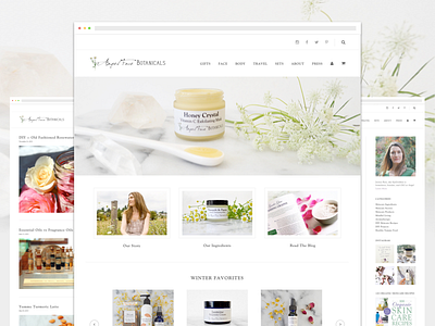 Angel Face Bontanicals - Shopify Web Design design ecommerce responsive shopify skincare web website