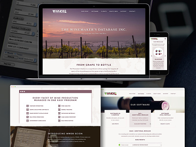 Winemaker's Database alchohol beverage california cms saas software vitner webdesign wine country wine industry winery