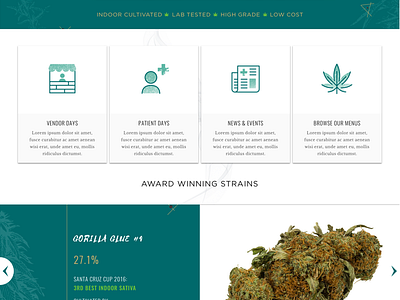 Cannabis Website and Icons