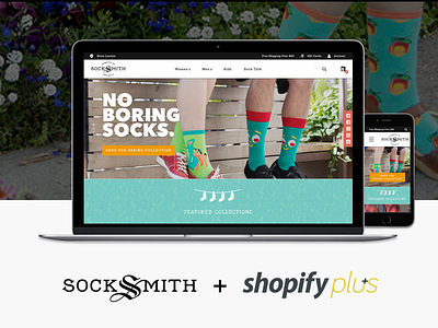 Socksmith Shopify Plus Build fashion shopify shopify plus socks web design website